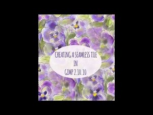 Creating a Seamless Pattern Tile in Gimp 2.10.10