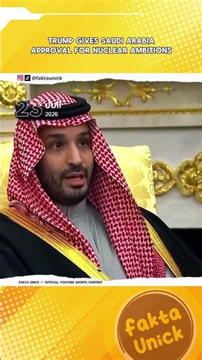 Trump Izinkan Arab Saudi Buat Program Nuklir
