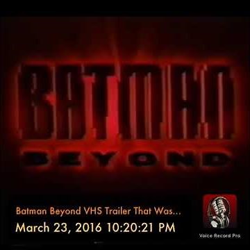 Batman Beyond VHS Trailer That Was On The VHS Opening Of Scooby-Doo On Zombie Island