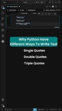 PYTHON: STRING TYPE EXPLAINED : Series of Learning Python Differently #shorts