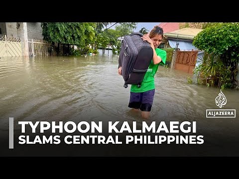Typhoon Kalmaegi kills at least 26 as it slams into central Philippines