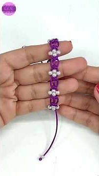 DIY: Haz tu Propia Pulsera Choker de Perlas Fácil 💎 #shorts #diy #macrame ‪@G.C.M.ARTCRAFT‬