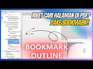 How to Create Bookmarks in a PDF File Nitro PDF | Adobe Acrobat Create a PDF Table of Contents Ou...