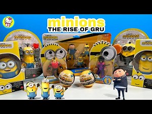 Minions The Rise of Gru Collection Toys Unboxing ASMR Review