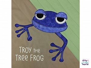 Troy the Tree Frog Applique Quilt Pattern: Easy Beginner PDF (digital Download) - Etsy