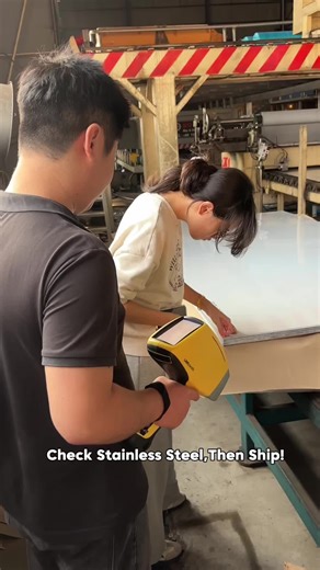 Check stainless steel,then ship #stainlesssteel #steelmanufacturing #factory #stainlesssteelsheet #steelworkshop