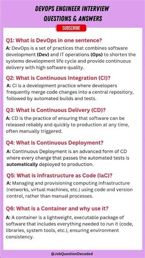 DevOps Engineer Interview Questions & Answers #viral