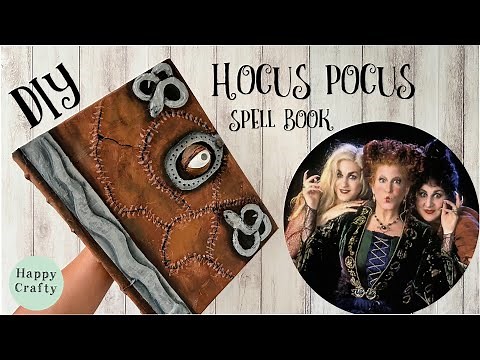 How to Make Hocus Pocus Spell Book | Easy DIY