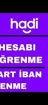 Hadi İban Numarası Öğrenme - Hadi Kart İban Öğrenme