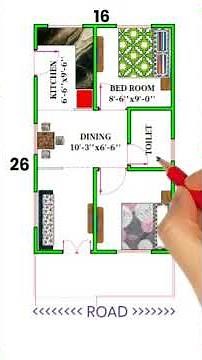 Dream Home Blueprint: 16 by 26 Ft Floor Plan Tour