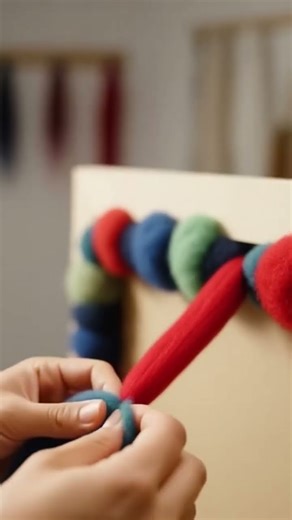 Creativity with wool to make art and craft activity 4u !