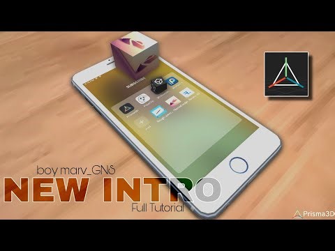 How I made my New Intro with Prisma 3d app on phone | full tutorial