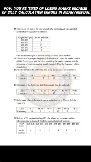 "The only Questions CBSE will ask from Statistics in 2026 🤫" #shorts