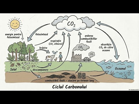 The carbon cycle. How carbon circulates in nature