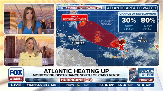 🌀 HURRICANE HQ: The National Hurricane Center is monitoring a tropical wave swirling across the central tropical Atlantic that now has high odds of developing into a tropical depression or Tropical Storm Gabrielle later this week. More: https://www.foxweather.com/weather-news/tropics-tropical-depression-tropical-storm-gabrielle | FOX Weather