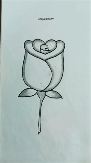❤️❤️ = Rose Drawing Easy #drawing #easydrawing #drawingvideo #youtubeshorts #shorts