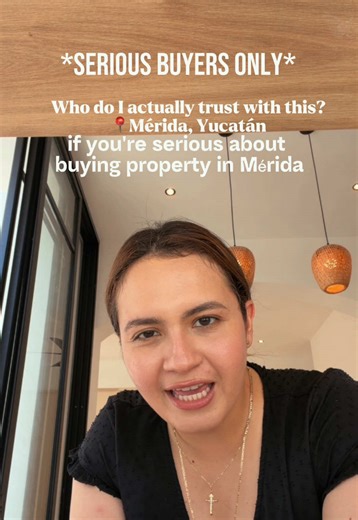 You’ve done the research. You know Mérida is the move. The only question left is who do you trust with it I’m Samantha. MBA candidate. University professor. Number one agency in Yucatán. I start with a Zoom call and I stay through everything — legal, closing, delivery, warranties. All of it. Ready to talk? Link in bio. #MeridaRealEstate #MovingToMerida #ExpatMexico #TrustYourRealtor #YucatanRealEstate