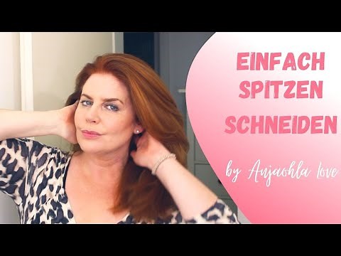 Haare selber schneiden. Einfach und schnell Spitzen schneiden.