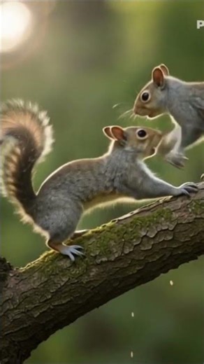 Squrirrel Fight Scene