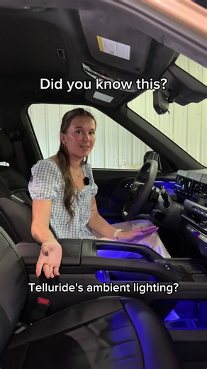 2027 Kia Telluride ambient lighting — 64 colors to match your vibe