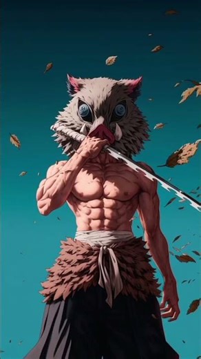 Inosuke vibes today!🐗 Who else loves this wild character? #inosuke #demonslayer