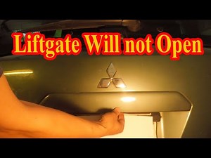 Liftgate and Hatch will not open DIY fix