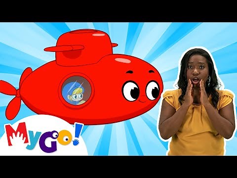 My Red Submarine +More | MyGo! Sign Language For Kids | Morphle - Cartoons for Kids | ASL