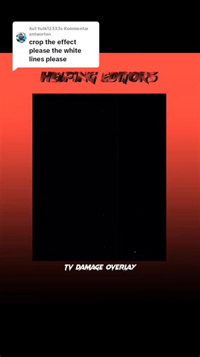 TV Damage Overlay Tutorial for Editors