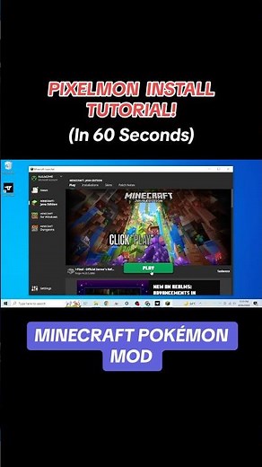 How to INSTALL Minecraft PIXELMON Mod