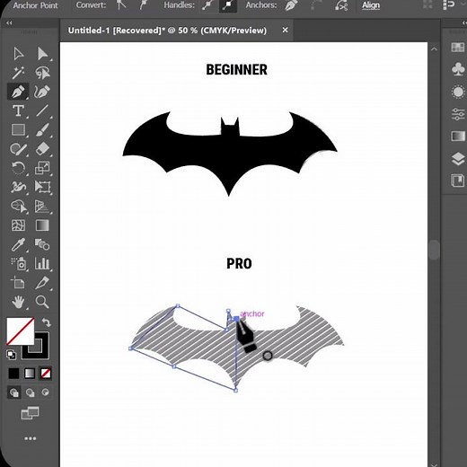 Adobe Illustrator 2025 -Secret Tips & Hacks! Draw Batman Icon | DIGITAL SKILL TECHNOLOGY
