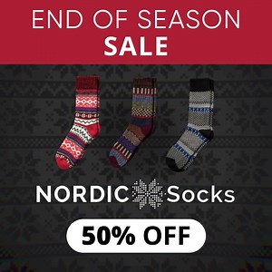 Fall in love 🧡 with Nordic Socks and never have cold feet again! Nordic Socks bring you the secret of pampered 🧦 feet like they do it in the North. End of Season Sale: 50% OFF! www.thenordicsocks.com | Nordic Socks