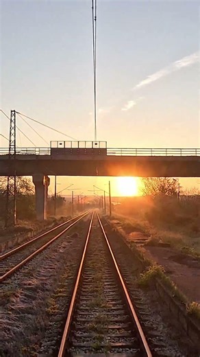 Sunrise from a Train Cab 🌅 POV Bulgaria