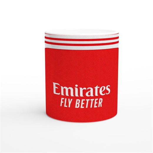 Arsenal Red Mug Emirates Inspired Football Design Cup - Etsy