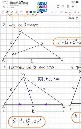 Realeciones Métricas en triángulos oblicuángulos