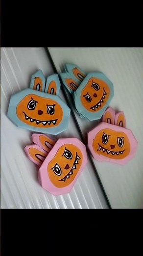 Mini Labubu DIY Using Colored Paper ✂️