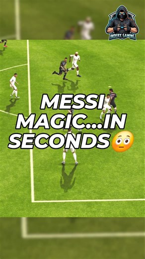 MESSI MAGIC IN SECONDS 😳🔥 | Unreal Goal #football #trending #shorts #gaming #gamingshorts #messi