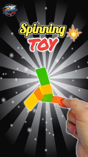 make a 3 paper strips helicopter, How to make the unique paper spinning toy, #shorts #craft