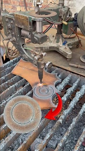 Perfect Automatic Circle Cutting Middle Hole 2inch with Plasma Cutter #cnc #plasmacut #plasmajet