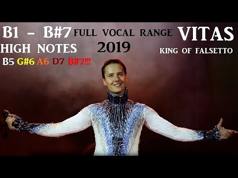 Vitas Full Updated Vocal Range 2019 (B1 - B7)