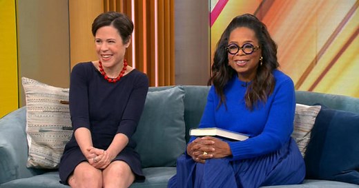 Oprah talks 100th book club pick with "Hello Beautiful" author Ann Napolitano