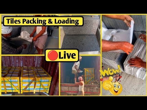 🔴Live Container Loading Process | Real Loading Process From Factory | Export Quality Granite Tiles |