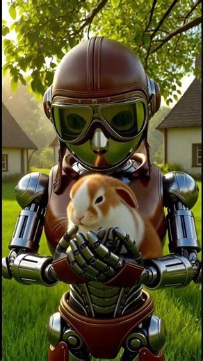 “Robot Risked Everything! Tiny Rabbit Saved 🐇”