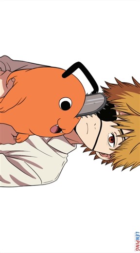 Young Denji & Pochita Drawing | Chainsaw Man Fanart #shorts (side-view)