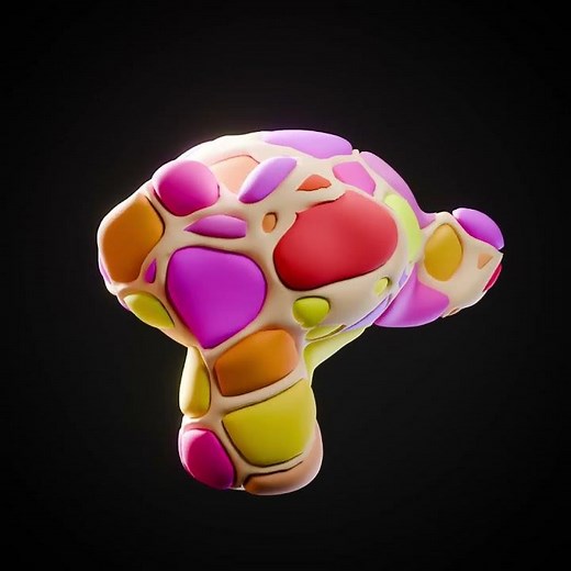 Evoluted Voronoi Cells - Blender 5.0