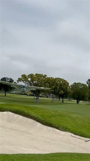 🚨 WATCH — A small plane (N3753L) crash landed at Riviera Country Club today 😲 The plane was initially heading toward Santa Monica Airport near Los Angeles, according to Golfweek. was then diverted and made the emergency landing at Riviera at approx. 1 p.m. local time. None of the three people on board were hurt. As Golfweek noted, air traffic controllers tend to divert pilots toward golf courses for emergency landings due to the amount of space to do so. Harrison Ford famously had a similar in