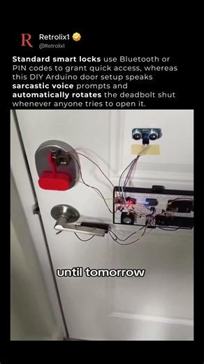DIY Sarcastic Smart Door Lock Automaton