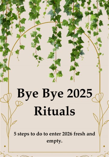 Just a quick reset to refresh and embrace the new year. Simple rituals, slow movements and yet a release of all that has gone by. #newyear #2026reset #endofyear #rituals