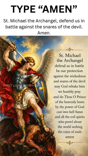 Defend us in battle: St. Michael Prayer #StMichael #Faith