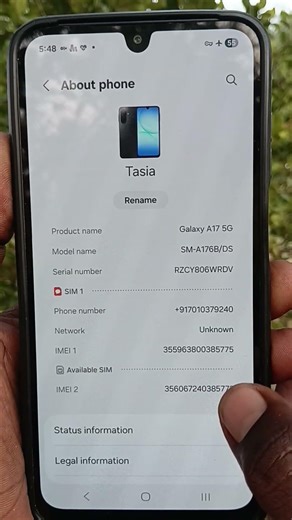 How to find out battery status in Samsung Galaxy A17 5G #5minutestech #samsunga17 #batterystatus