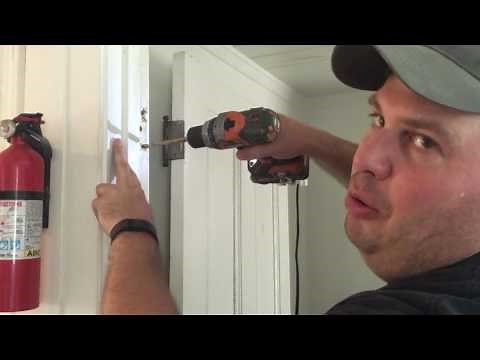 Stripped Screws In Hinge On Door